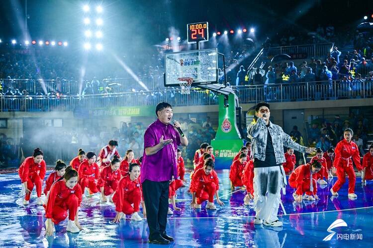 全国“村BA”北部大区赛在烟台招远火热开赛