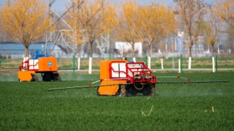 山东肥城：农业机器人助力春耕生产