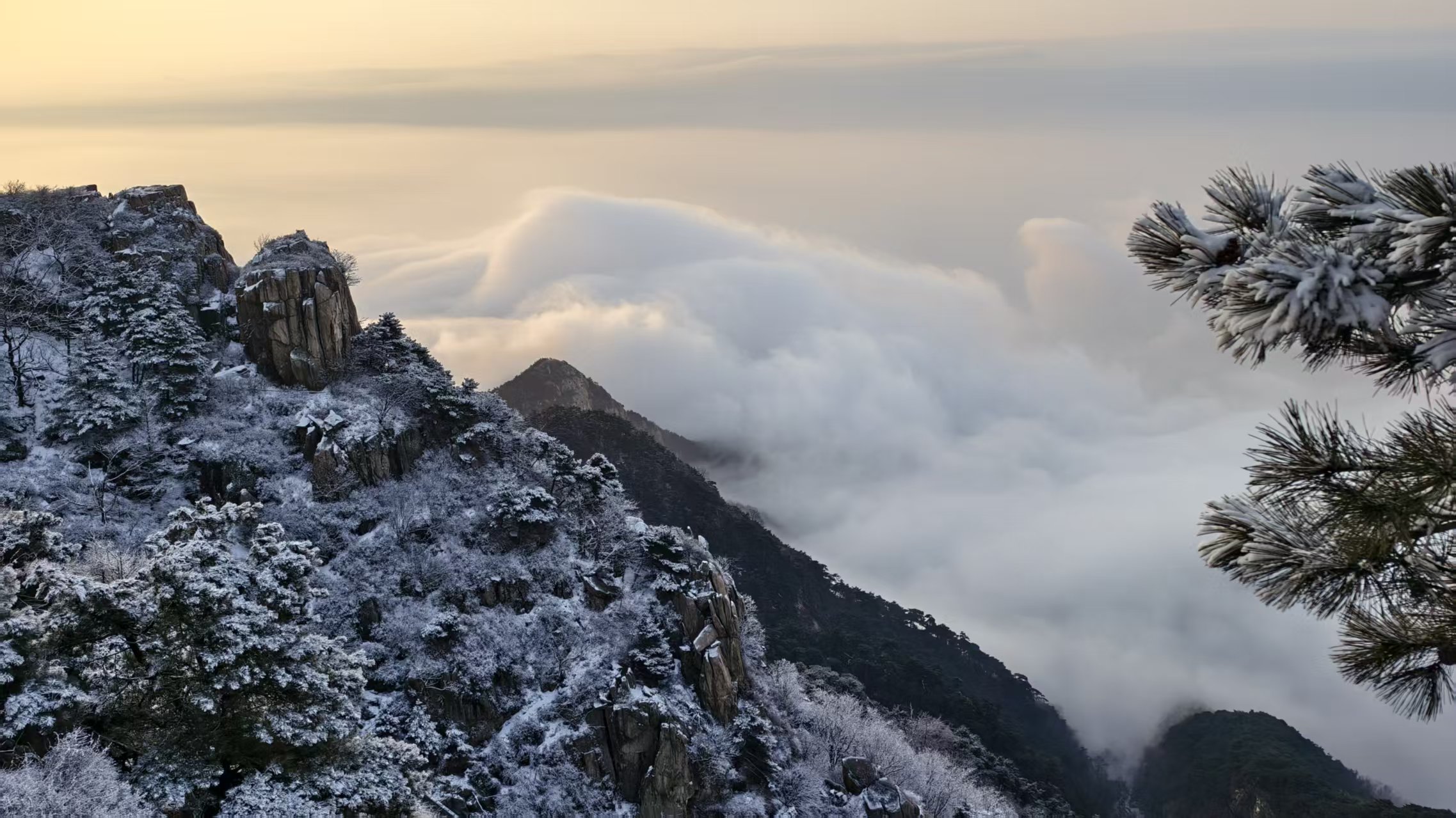 雪后泰山披银装 云海日出醉游人_fororder_【雪后泰山】10