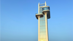 “环保之眼”亮相日照港，岚山港区环保监控塔幕墙工程竣工