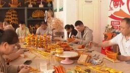 山东惠民：法国青年“云端”感受铝编非遗风采