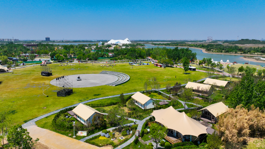 东营初夏游园正当时 城市公园绘美景