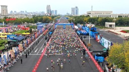 2025黄河口（东营）马拉松暨山东省马拉松联赛（东营站）举行