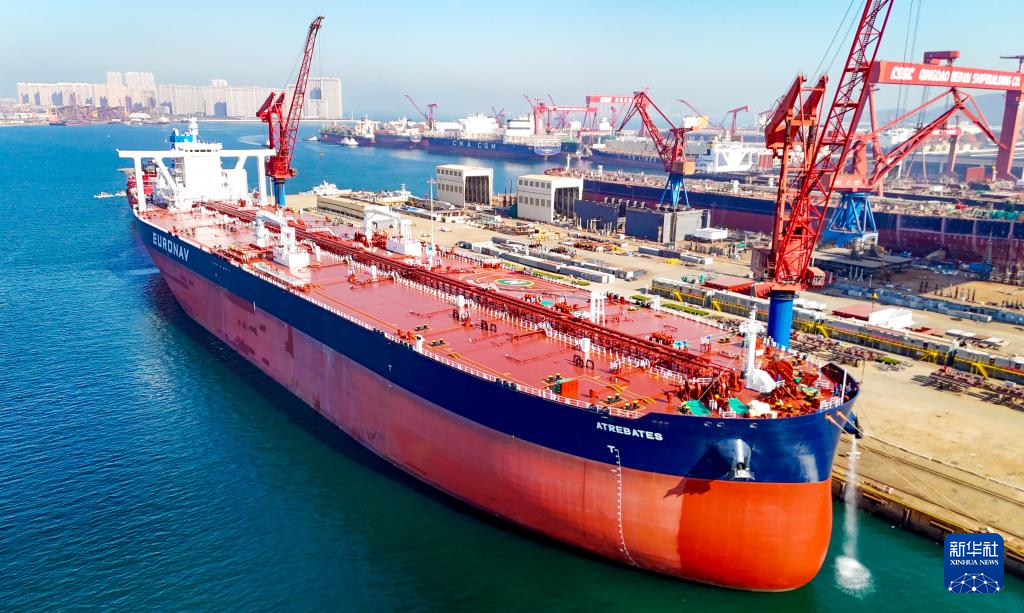 山东青岛：氨预留超大型原油船交付