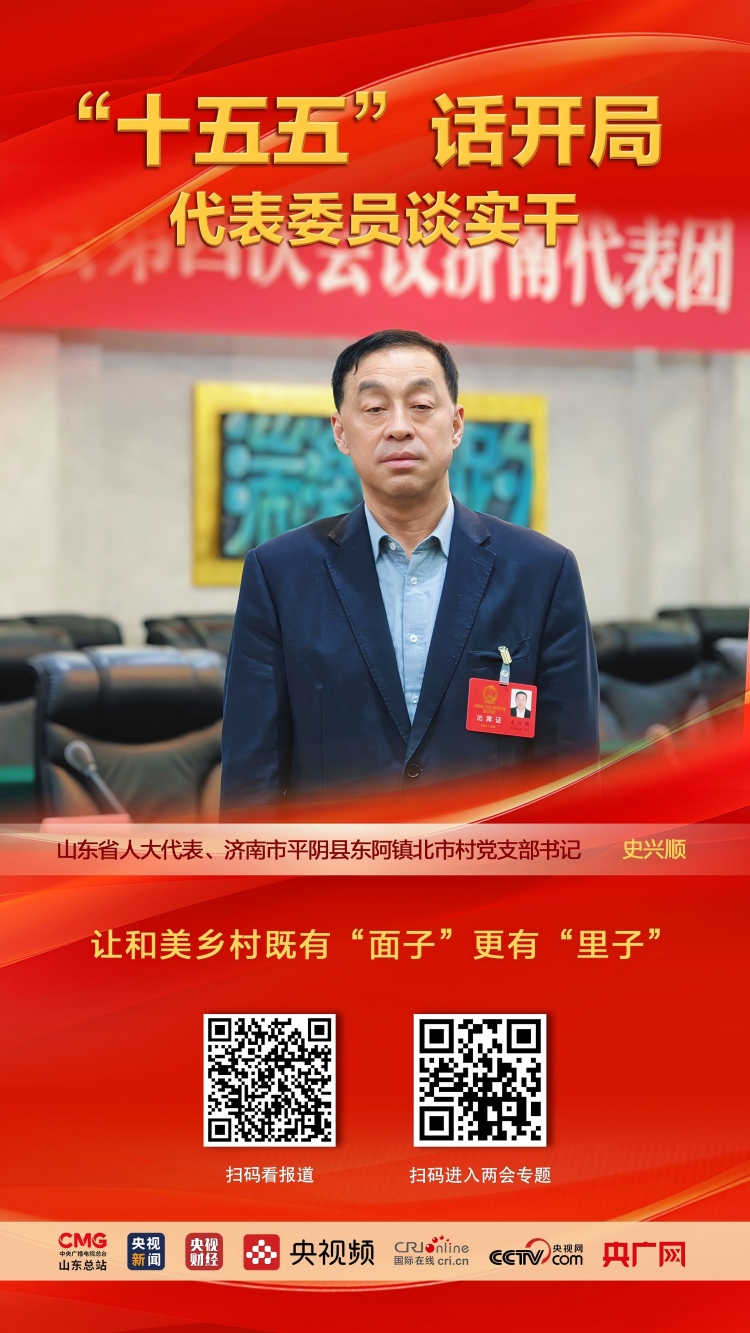 山东省人大代表史兴顺：让和美乡村既有“面子”更有“里子”_fororder_3443434(1)