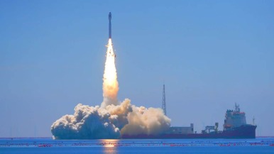 海阳船发海阳箭载海阳星——捷龙三号遥十二运载火箭成功发射东方慧眼星座高光谱01、02星