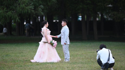 青岛汇泉广场前海大草坪：秋意里藏着城市慢时光