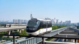 山东省首条云巴线路在济南开通运营