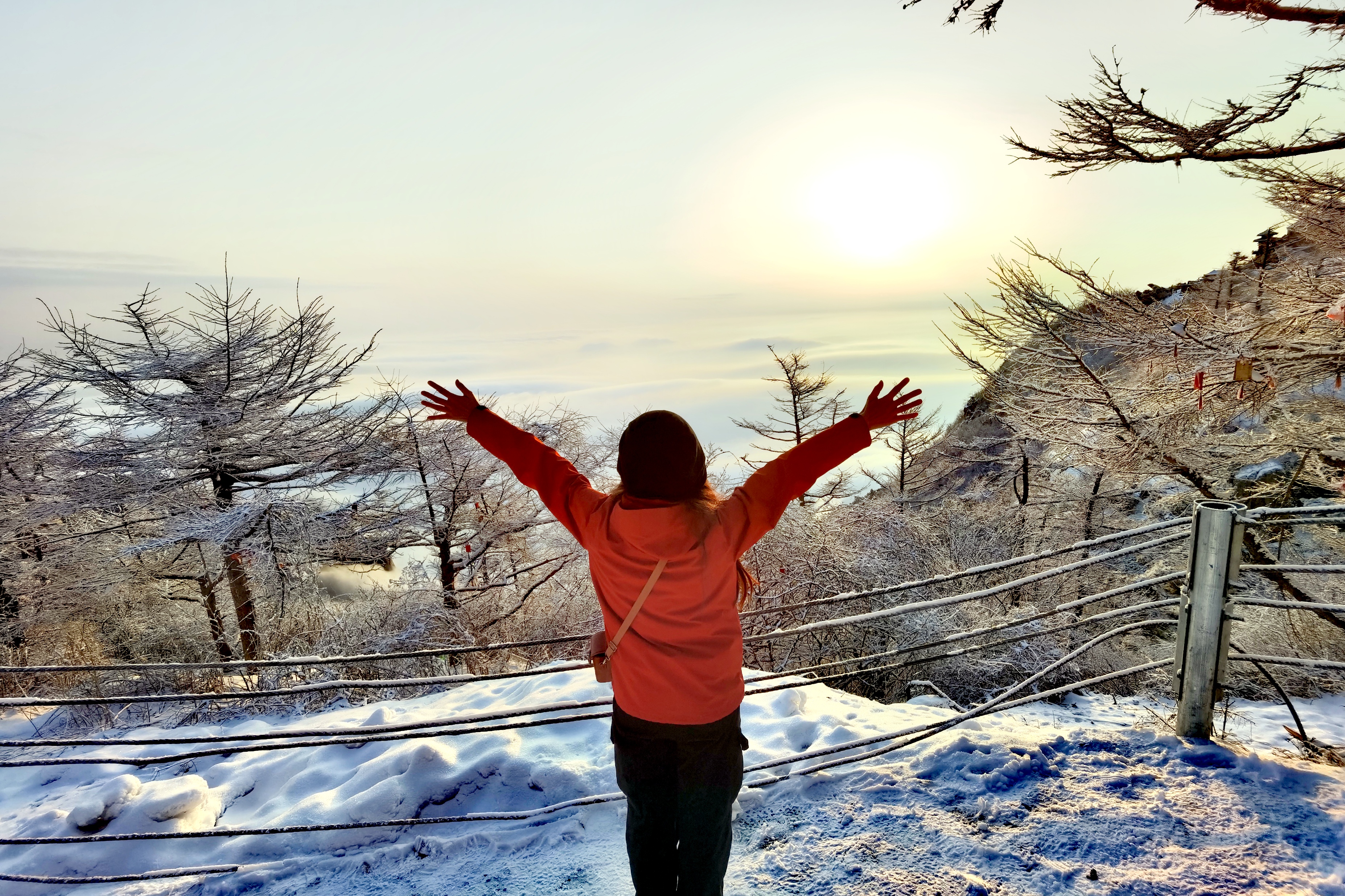 雪后泰山披银装 云海日出醉游人_fororder_【雪后泰山】8