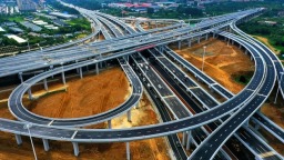 烟台最大互通立交建成通车