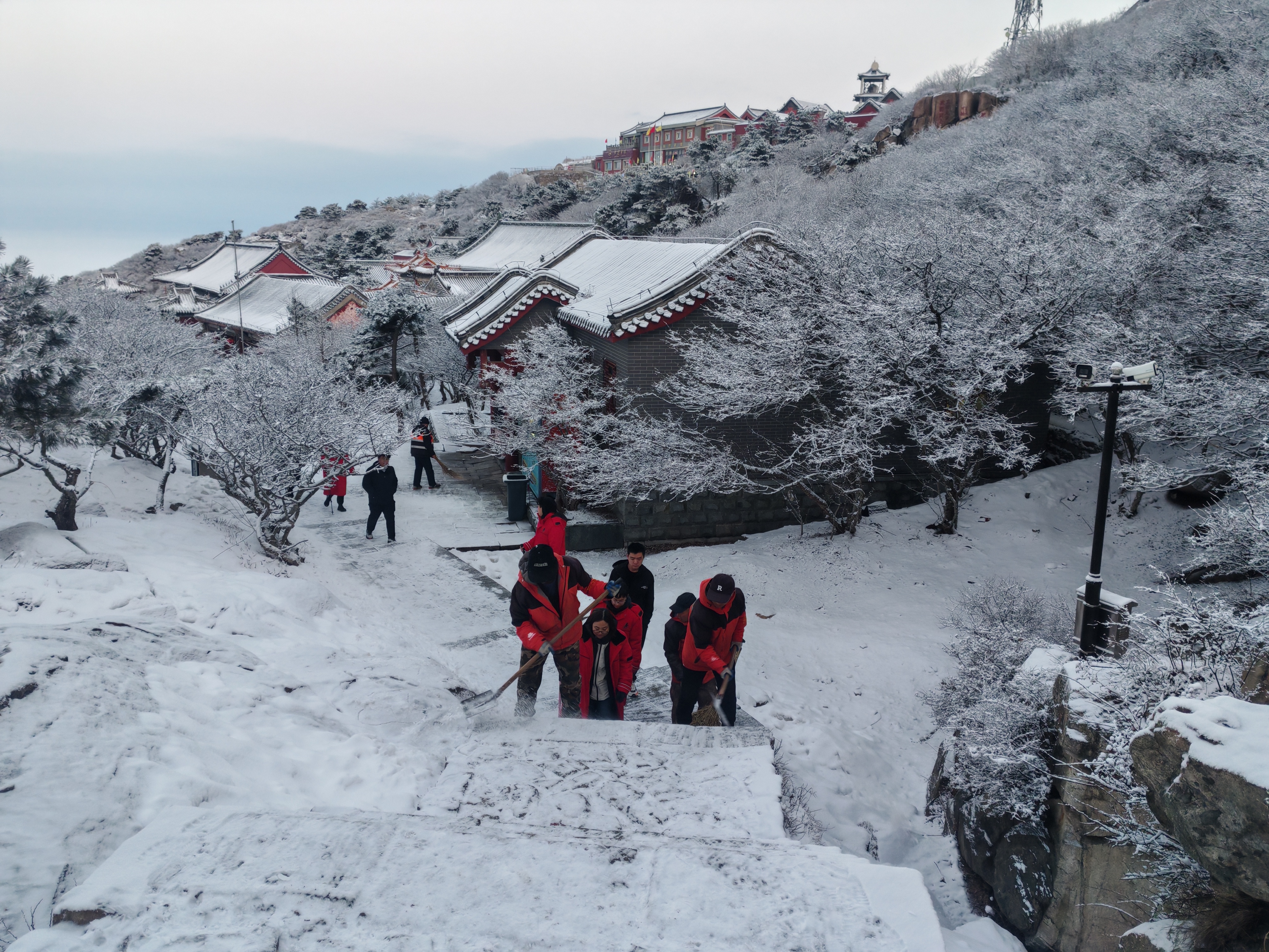 雪后泰山披银装 云海日出醉游人_fororder_【雪后泰山】14