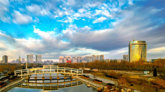 山东东营：广利河畔风景宜人