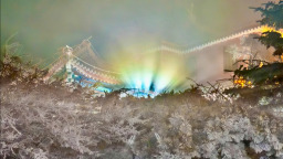 不是极光 胜似幻境 泰山之巅罕见大气光学奇观“灯华”