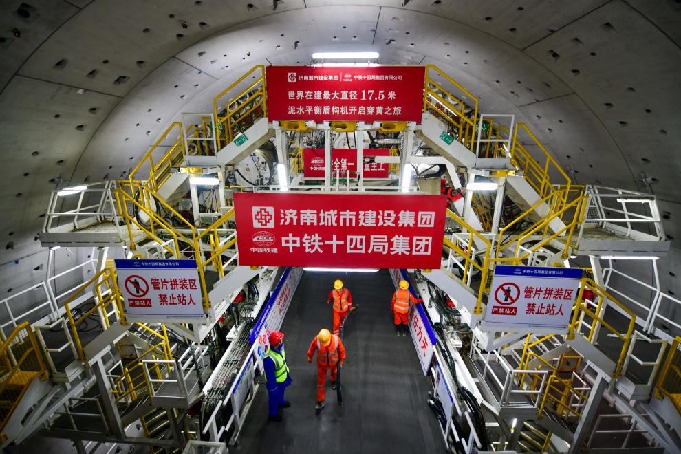 山东济南：世界最大直径水下盾构隧道开挖过半_fororder_2.JPG