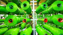 山东乐陵：人造草坪出口忙