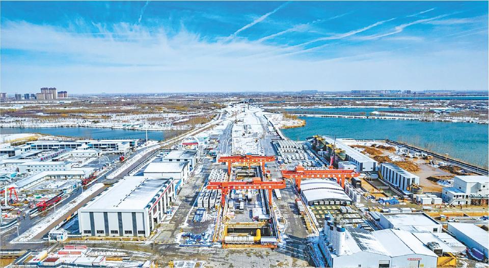 济南市黄岗路穿黄隧道开始黄河水域段施工_fororder_10-1