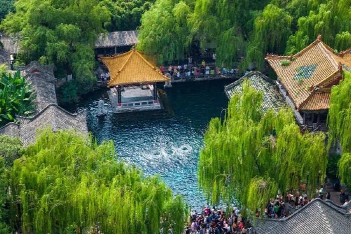 “趵突腾空”胜景上线，趵突泉水位迎来“七连涨”