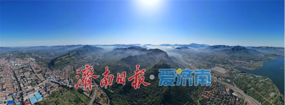 济南南部山区迎云海奇观 绘就现实版“千里江山图”_fororder_11