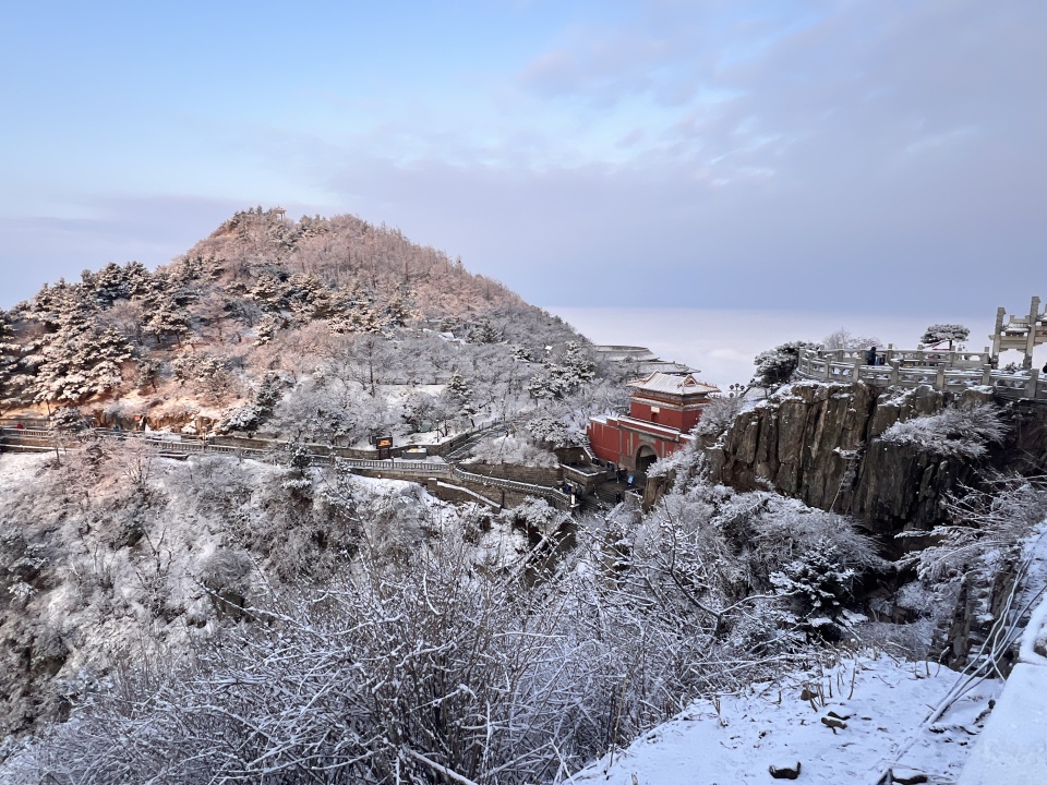 雪后泰山披银装 云海日出醉游人_fororder_【雪后泰山】7