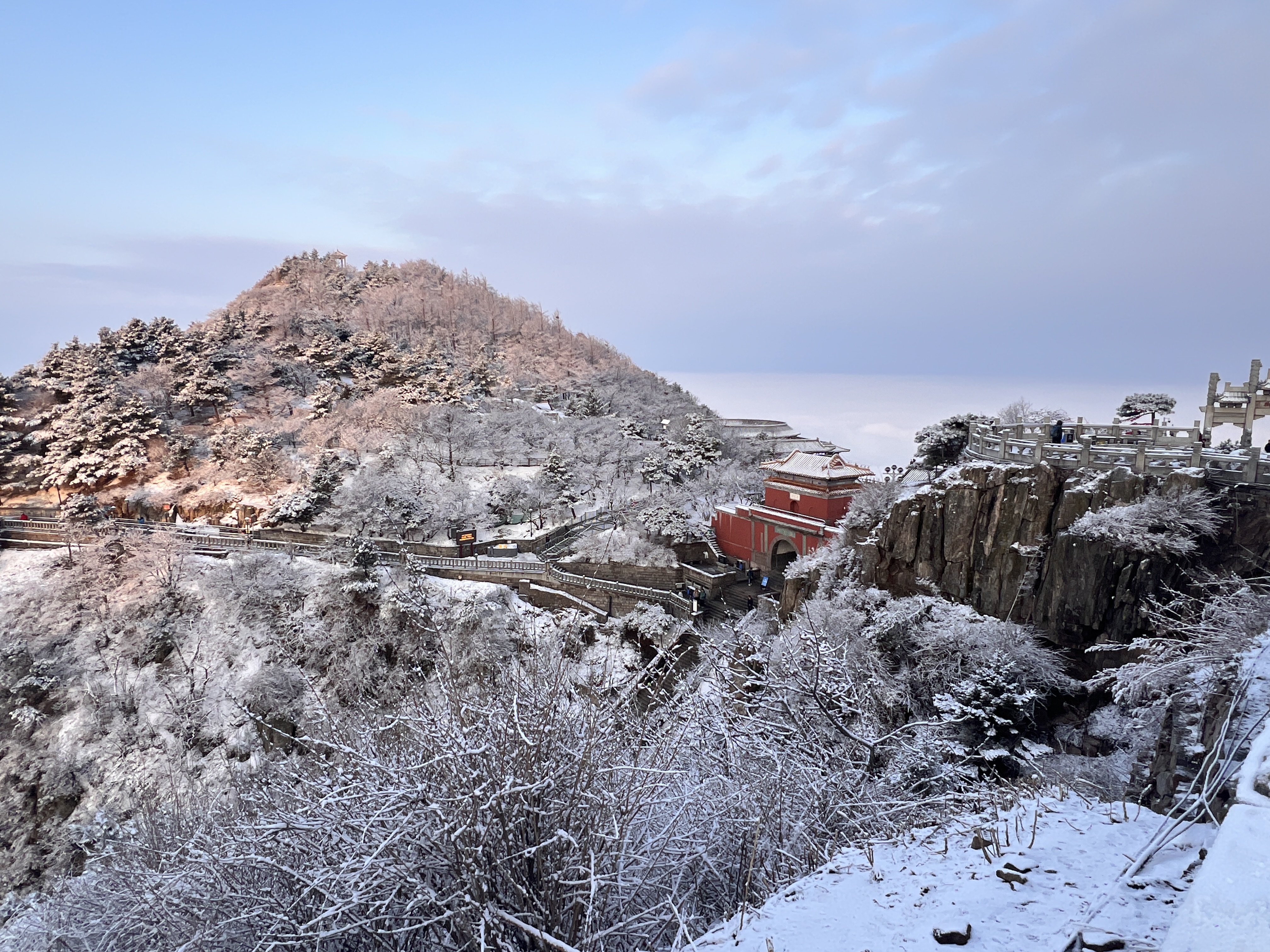 雪后泰山披银装 云海日出醉游人_fororder_【雪后泰山】7