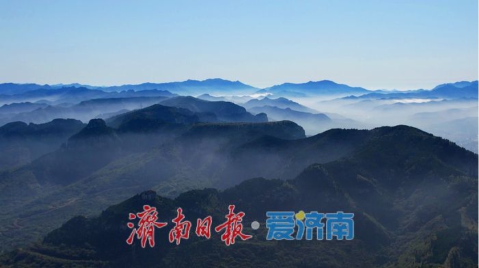 济南南部山区迎云海奇观 绘就现实版“千里江山图”_fororder_22