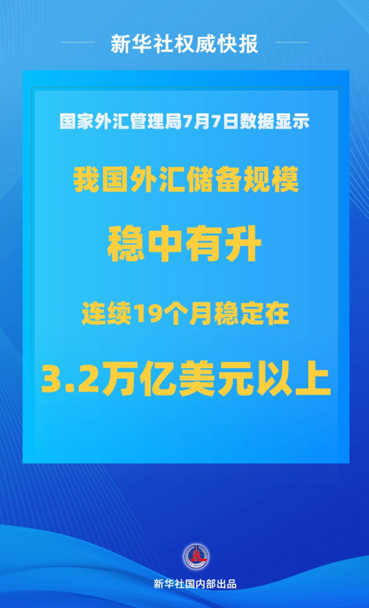 6月末我国外汇储备规模增至33174亿美元_fororder_f95d70975fd94ebeacff99da0aea3635