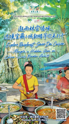 【澜湄之窗】逛雨林尝傣味 边境宝藏小城勐腊等你来打卡（海报）
