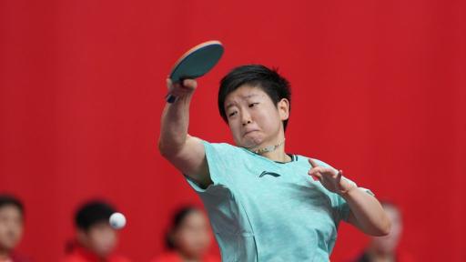 亚运会乒乓球女团四分之一决赛：中国队胜乌兹别克斯坦队