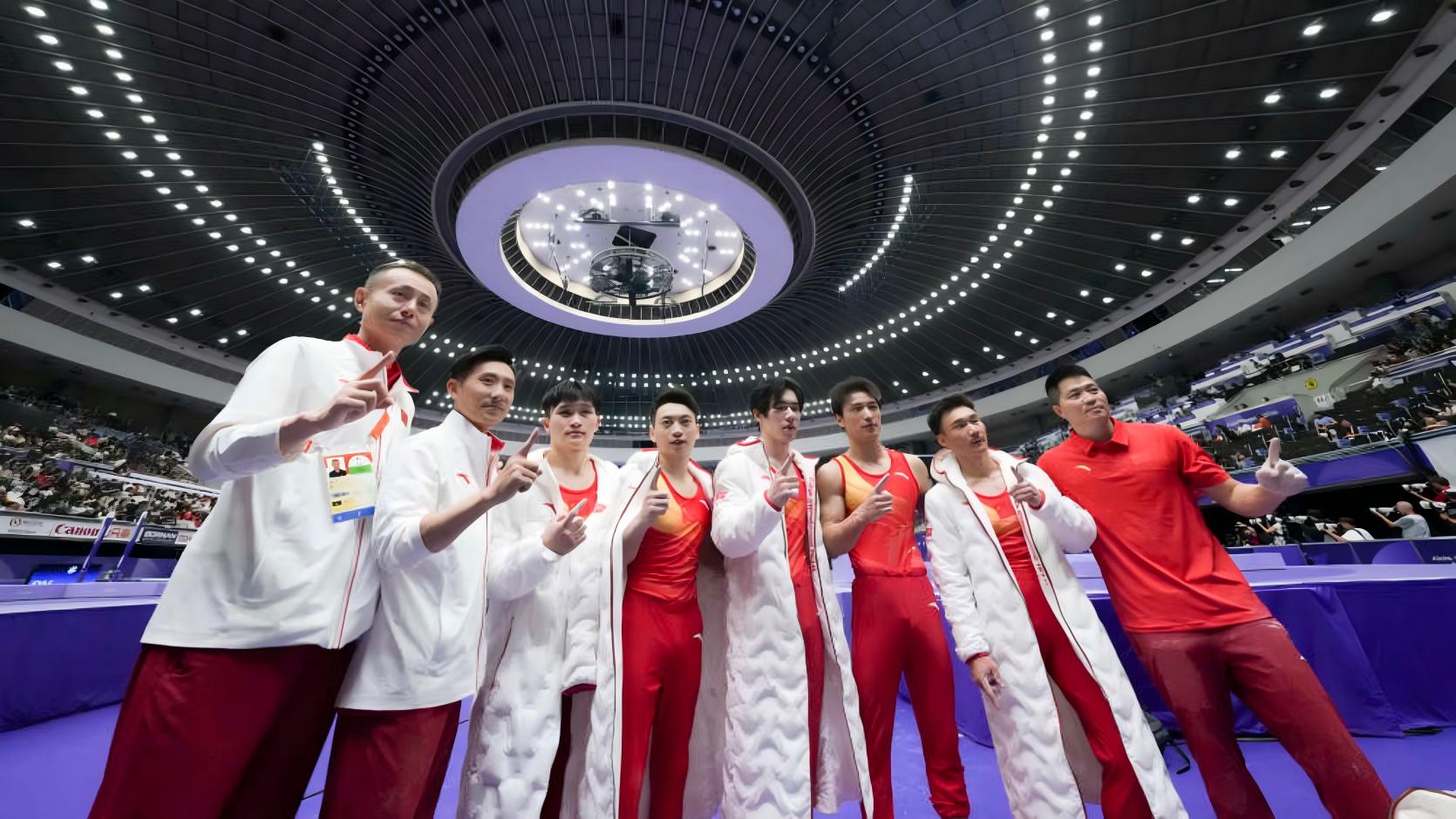 亚运会：三连冠！中国队夺得体操男子团体冠军