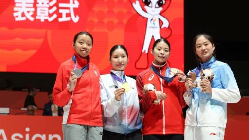 亚运会：中国选手杨静雯获女子重剑个人赛季军