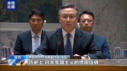 视频丨中方代表：日本“颠倒黑白” 需警惕其“新型军国主义”动向