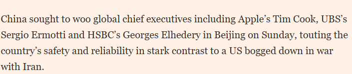 全球媒体聚焦 | 外媒:美国卷入冲突背景下 中国释放稳定与开放信号