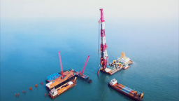 长海跨海大桥主桥开始施工