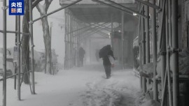 视频丨冬季风暴席卷美国东北部 多州进入紧急状态