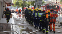 湖南资兴市开展多部门灭火救援联合实战演练