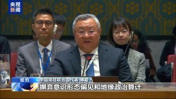 视频丨中方代表：支持阿富汗应对人道和发展困境刻不容缓
