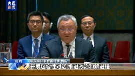 视频丨中方呼吁国际社会向叙利亚提供更多建设性支持