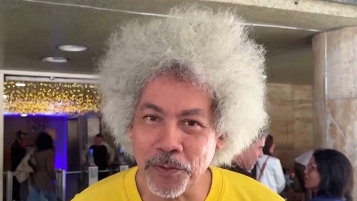 视频丨委内瑞拉首都举行文化集会 呼吁和平反对战争