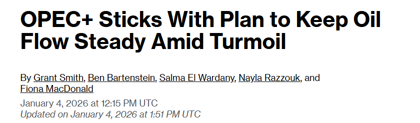 闪评 | 欧佩克+暂停增产，2026年地缘冲突是否会改写油价走势？
