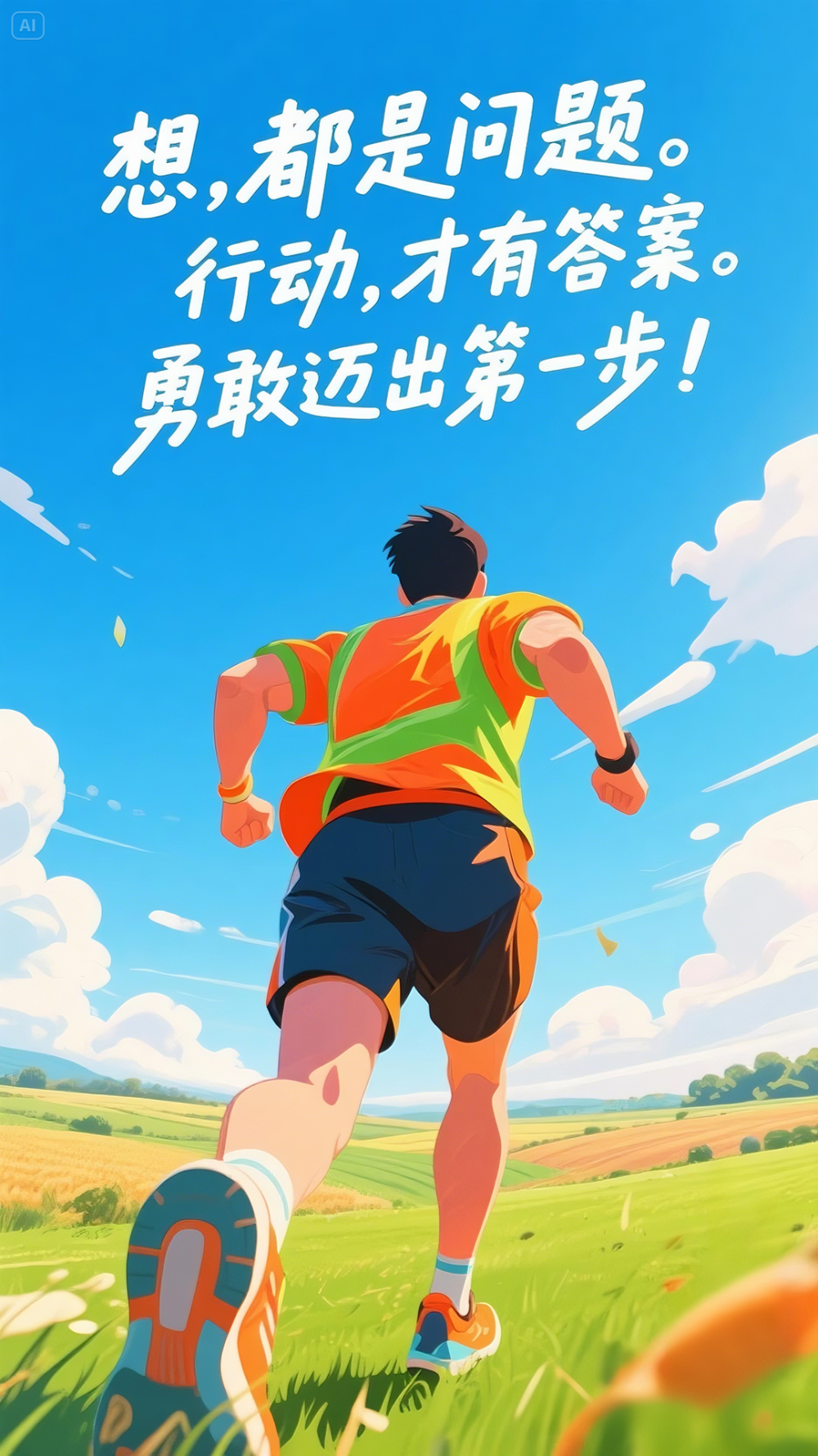AI插画 | 这九句话，送给奋斗路上的每一个人