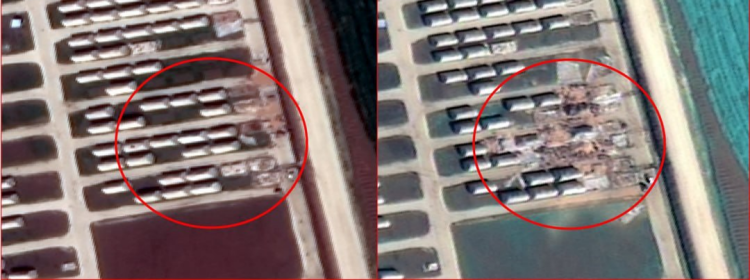 伊朗公布打击叙利亚和科威特美军基地设施的卫星画面