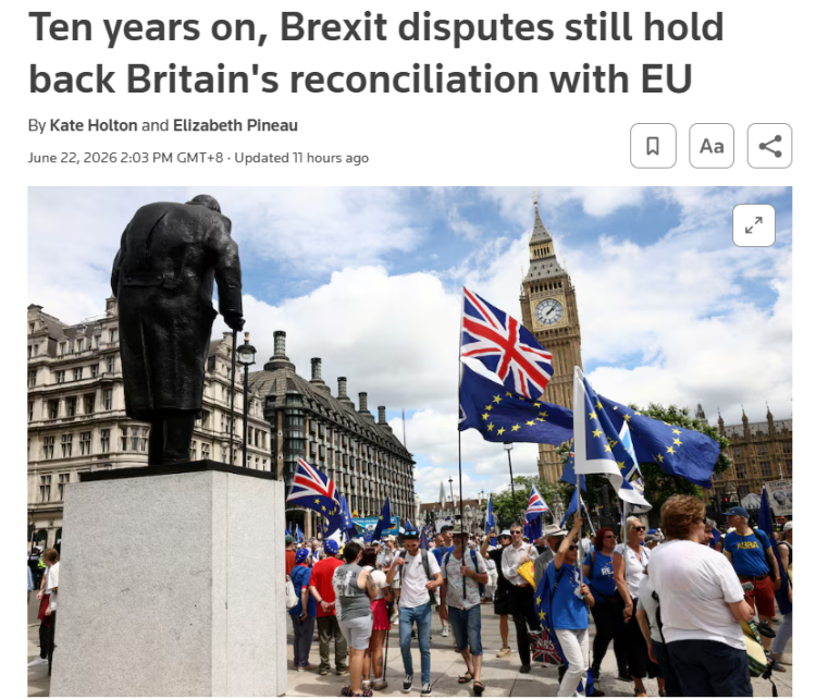深观察 | 脱欧十年 英国为何总在换首相？_fororder_7