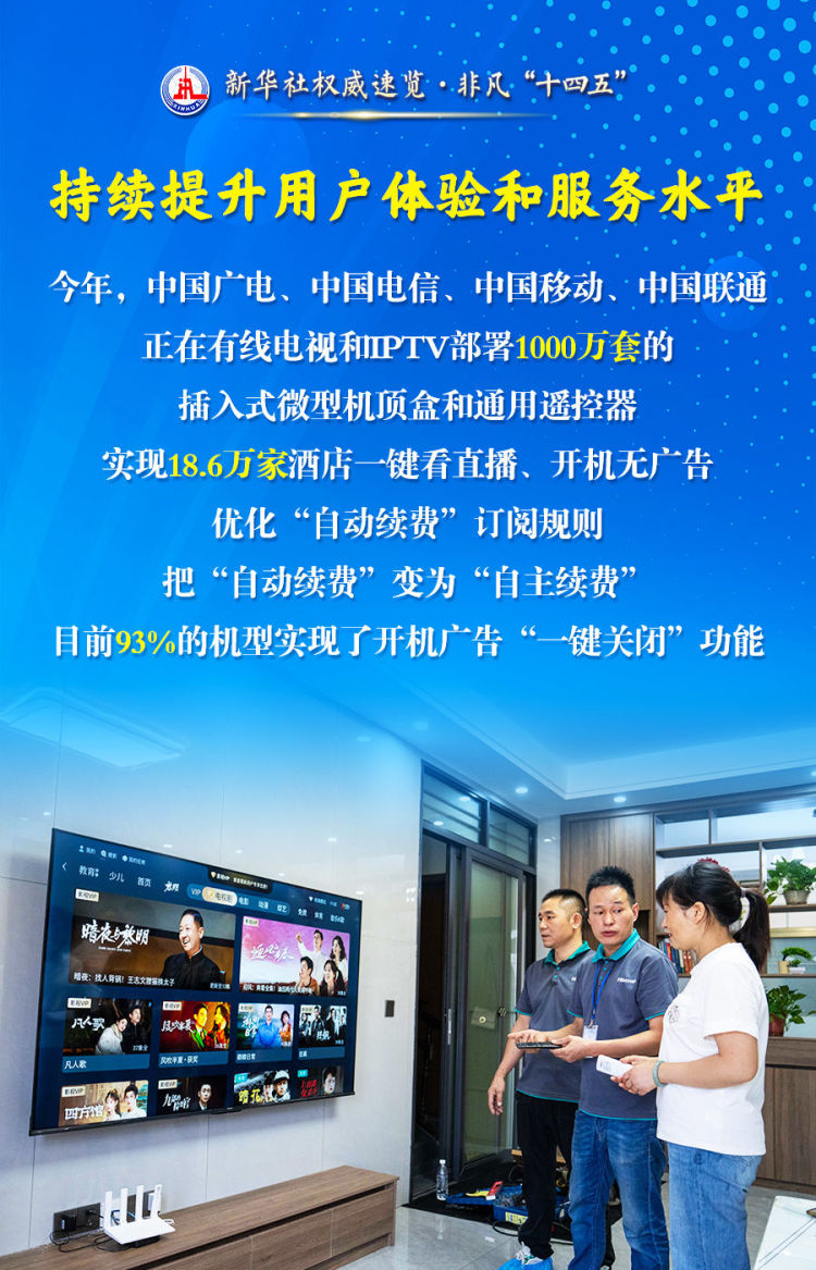 新华社权威速览·非凡“十四五” | 传播党的声音、服务人民群众，广播电视和网络视听行业五年成绩单来了