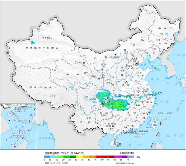 2025年南方首轮大范围雨雪要来了 降雪时段集中在这两天