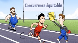 【Actualité en caricatures】Concurrence équitable ?