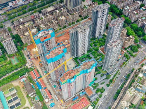 中建二局江门保利琅悦项目二标段主体结构顺利封顶_fororder_图片1