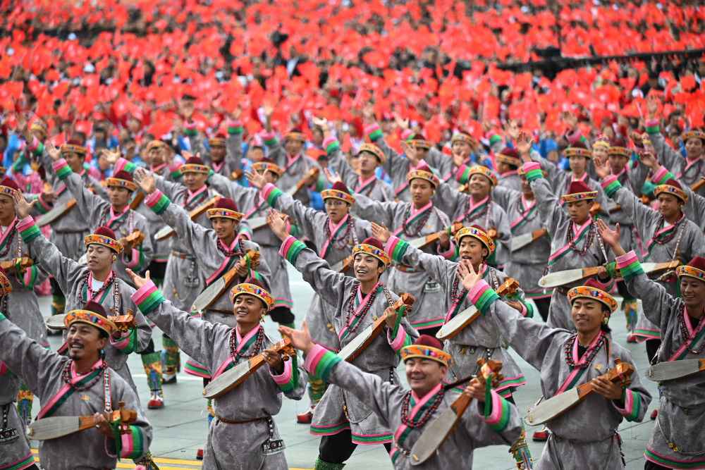高清大图丨西藏自治区成立60周年庆祝大会现场直击