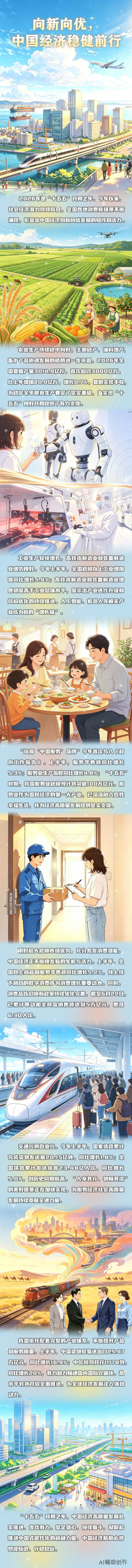 好评中国｜AI长图：向新向优，中国经济稳健前行