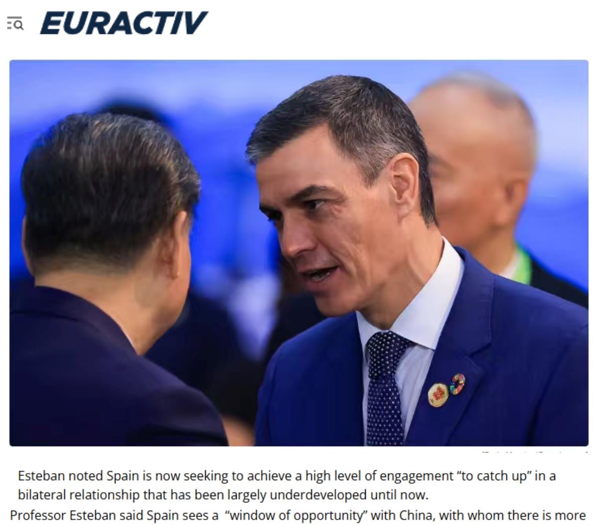 全球媒体聚焦 | 多国媒体关注西班牙首相访华：“西班牙看到了与中国的‘机遇之窗’”_fororder_2