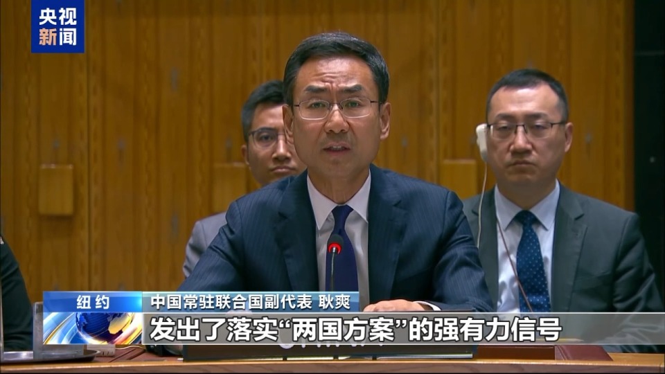 安理会举行巴以问题公开会 中方呼吁永久停火 重振“两国方案”